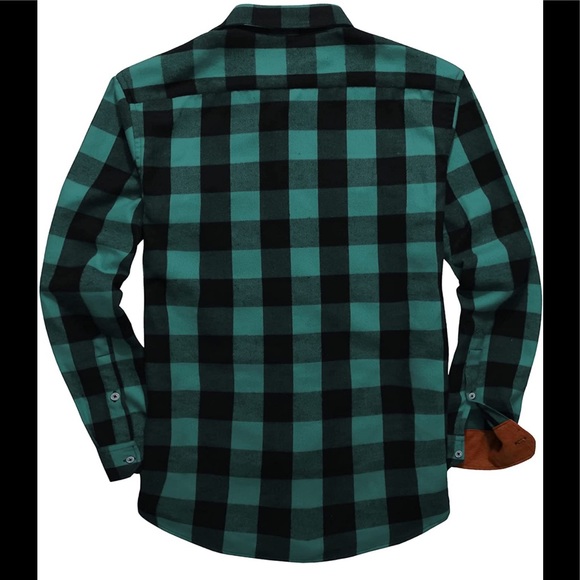 BRAND NEW MENS PLAID FLANNEL REGULAR FIT SHIRT. NWT - Picture 3 of 4